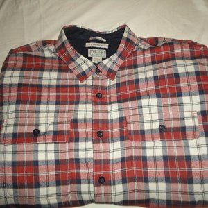 LL Bean plaid flannel Shirt/Jacket - XXL TALL